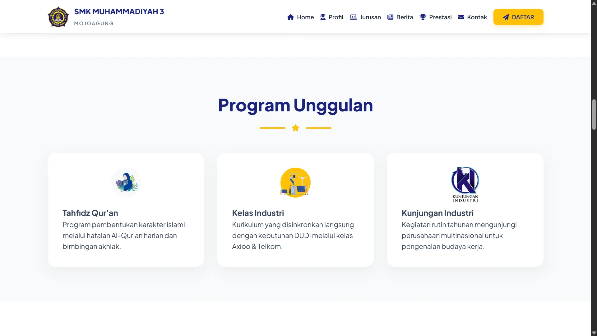 School Website SMK MUH 3